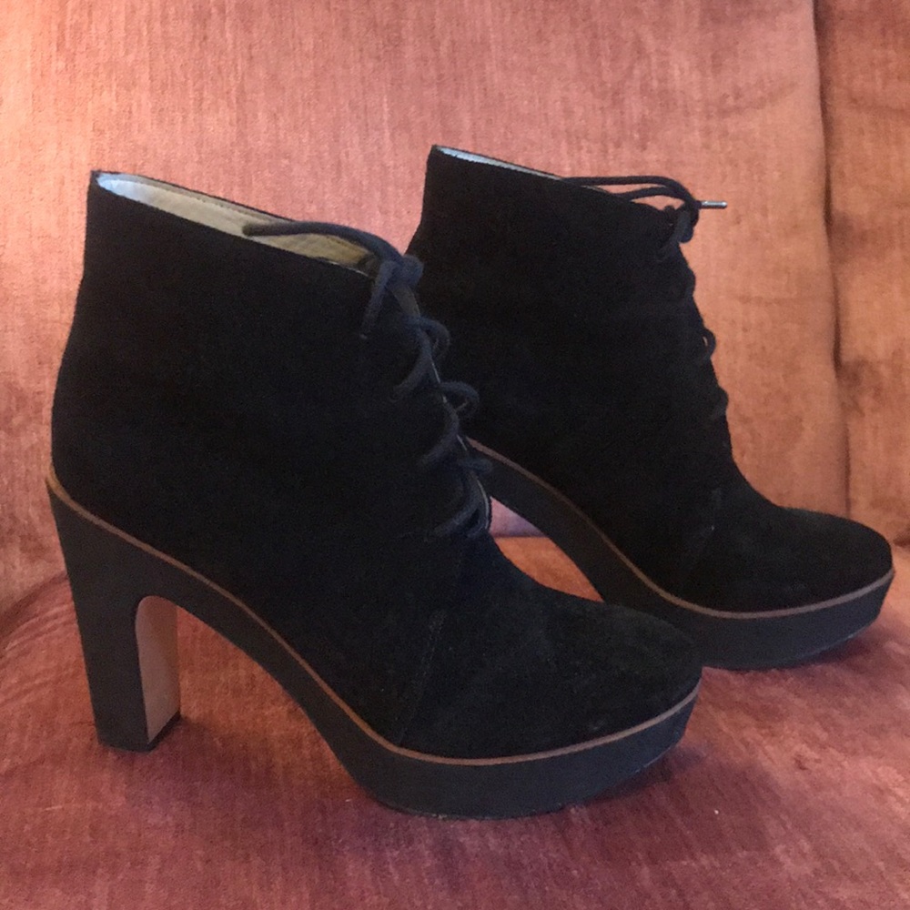 Michael Kors Black Suede Booties size 8